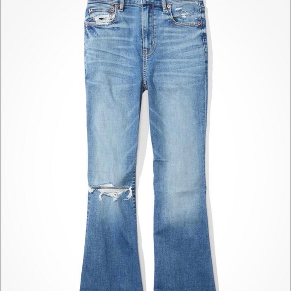 AE Ripped Flare Jean Pants - Picture 4 of 7